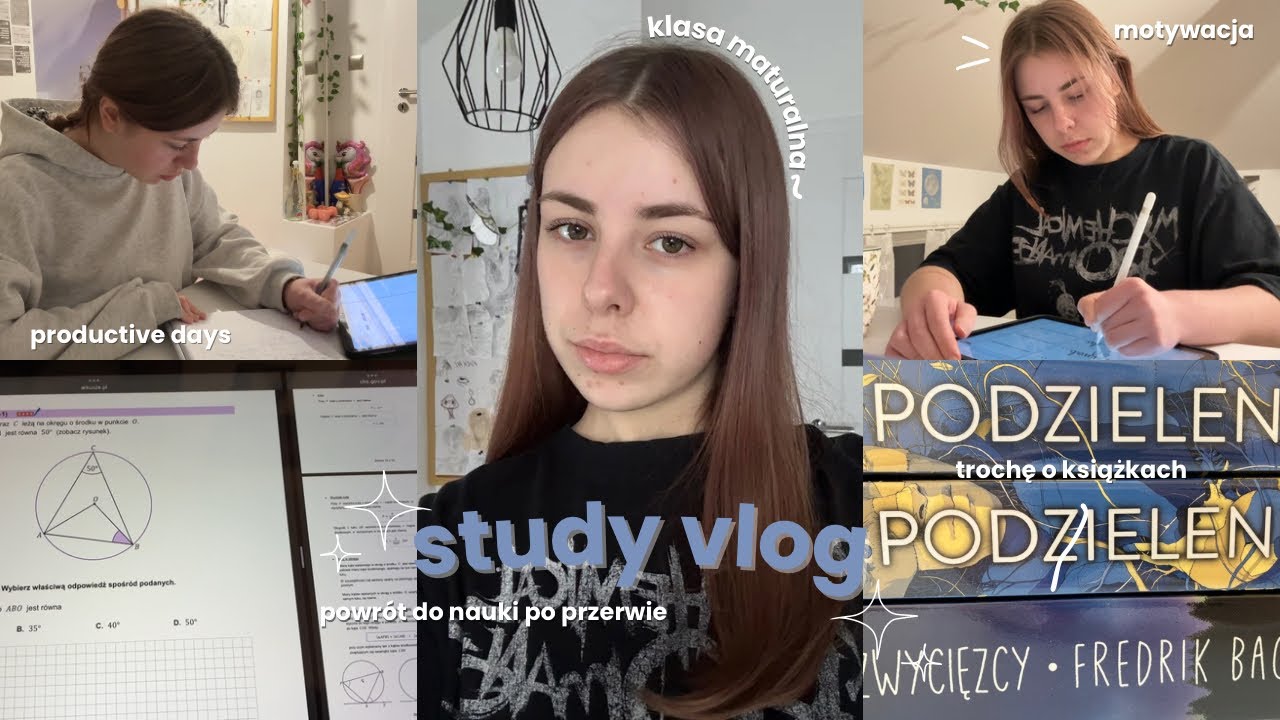 study vlog 🖇️ nauka po przerwie, produktywne dni, matura 