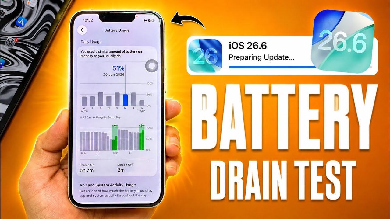 iOS 16.6 Battery Drain Test &ndash; Shocking Battery Results After Full Day! 🔋