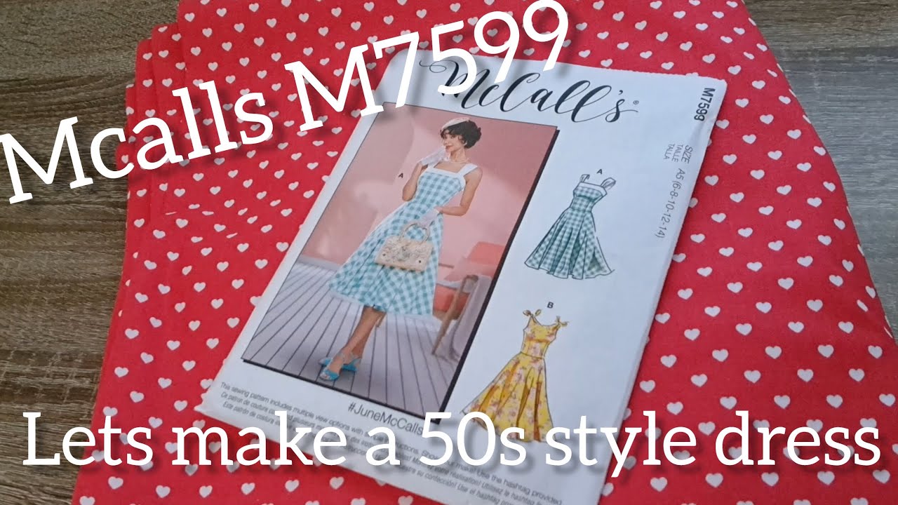 Making a 50s style dress using McCalls M7599