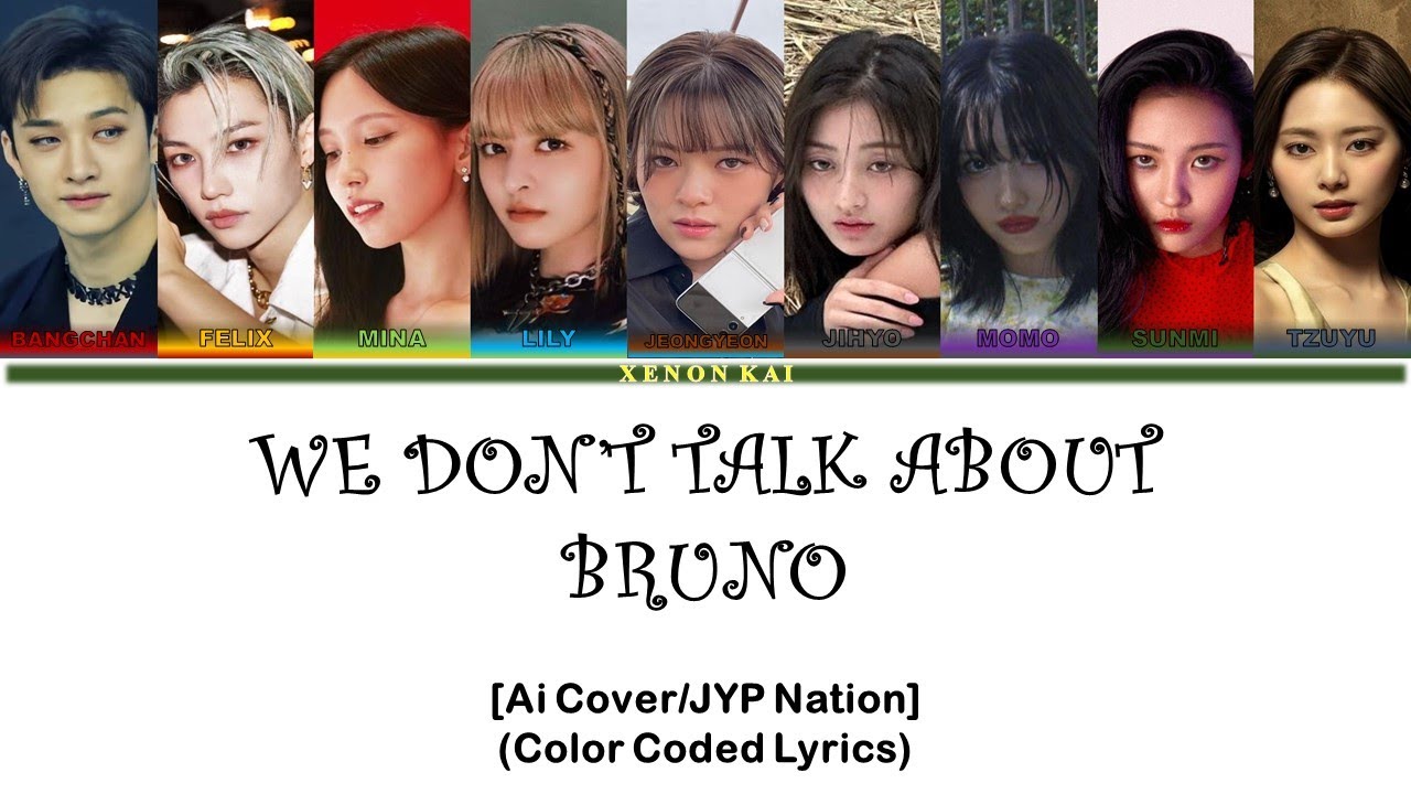 JYP Nation - We Don't Talk About Bruno [Ai Cover] (Color Coded Lyrics)
