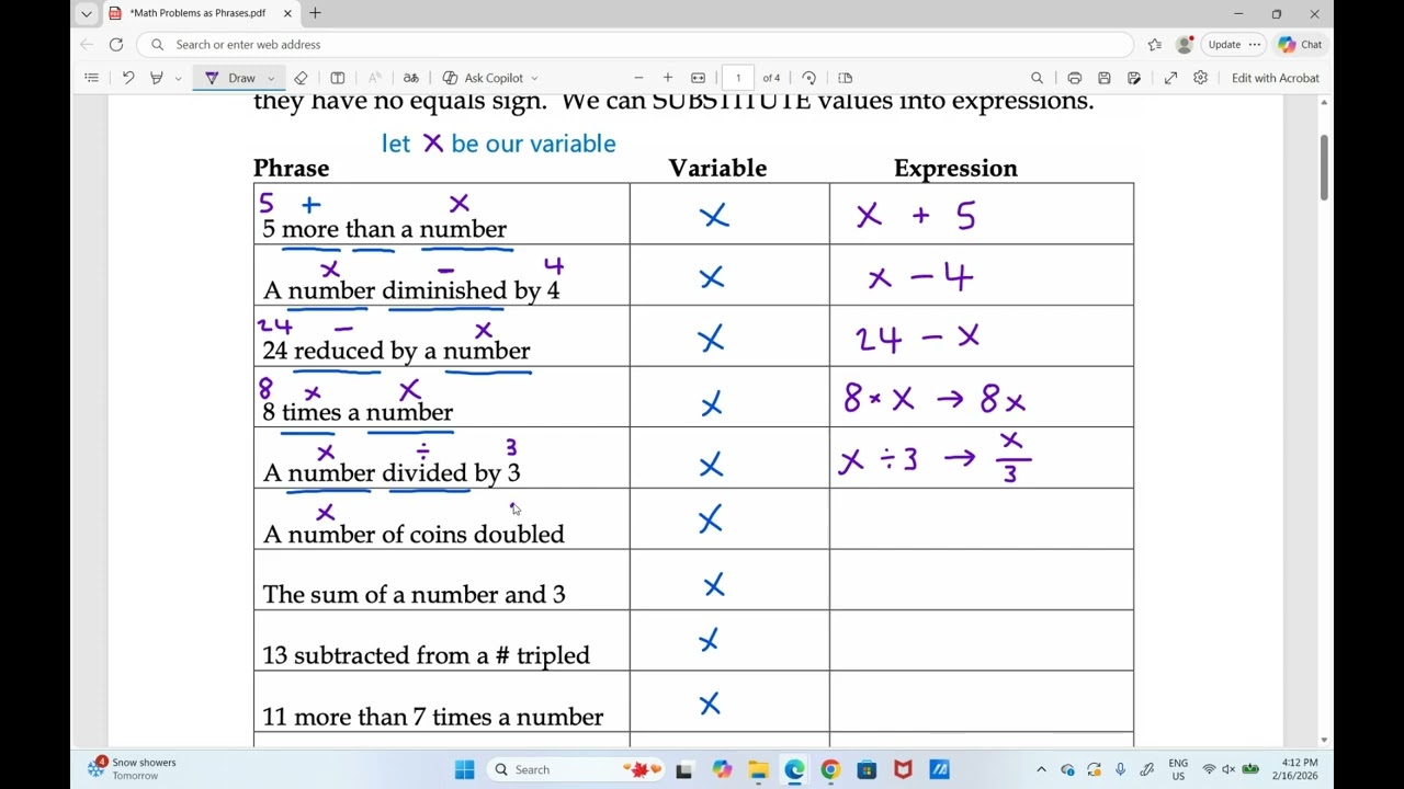 3. Word Phrases as Expressions