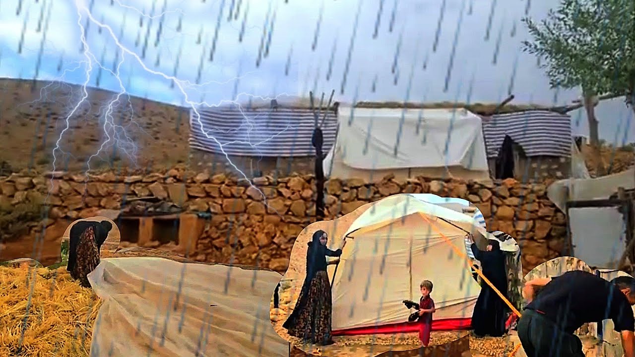 Nomadic life under torrential rains: A tough battle against merciless storms
