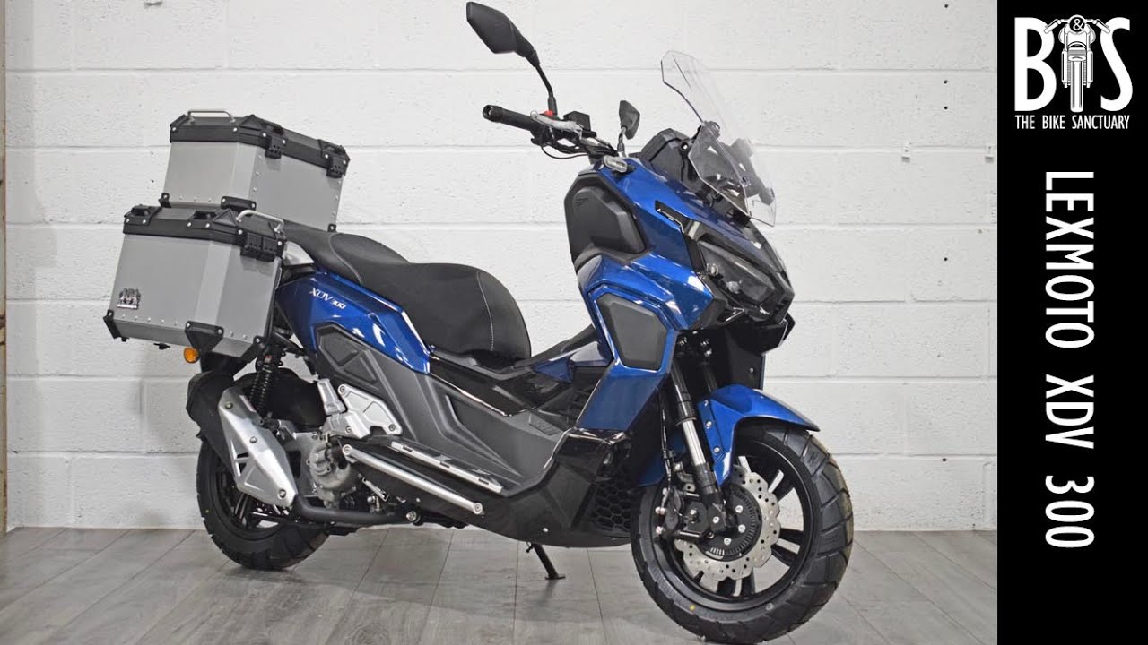 Lexmoto XDV 300 Scooter Moped Adventure with Panniers New 2023 Model