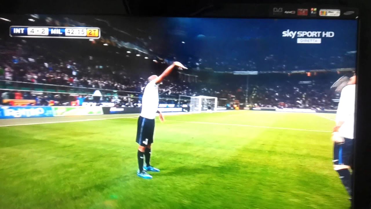 Inter-Milan 2012 gol Maicon(telecronaca Scarpini)
