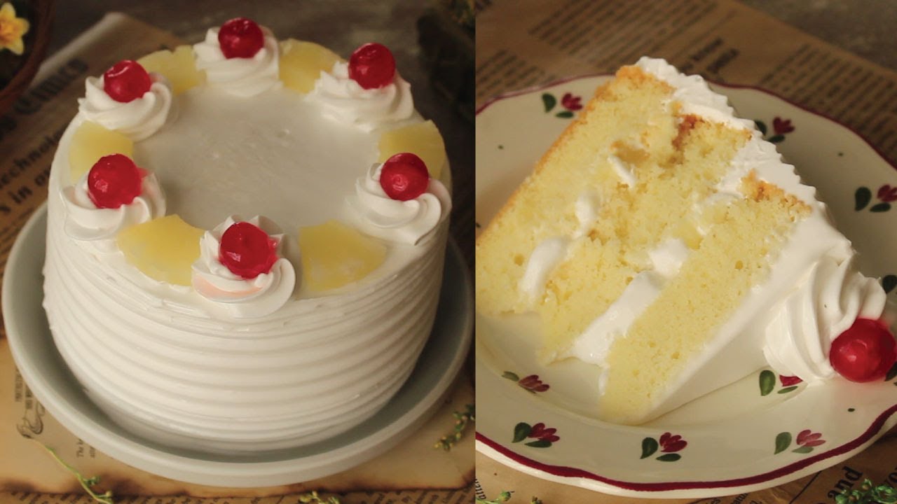 Classic Pineapple Cake😍 Recipe By Chef Hafsa