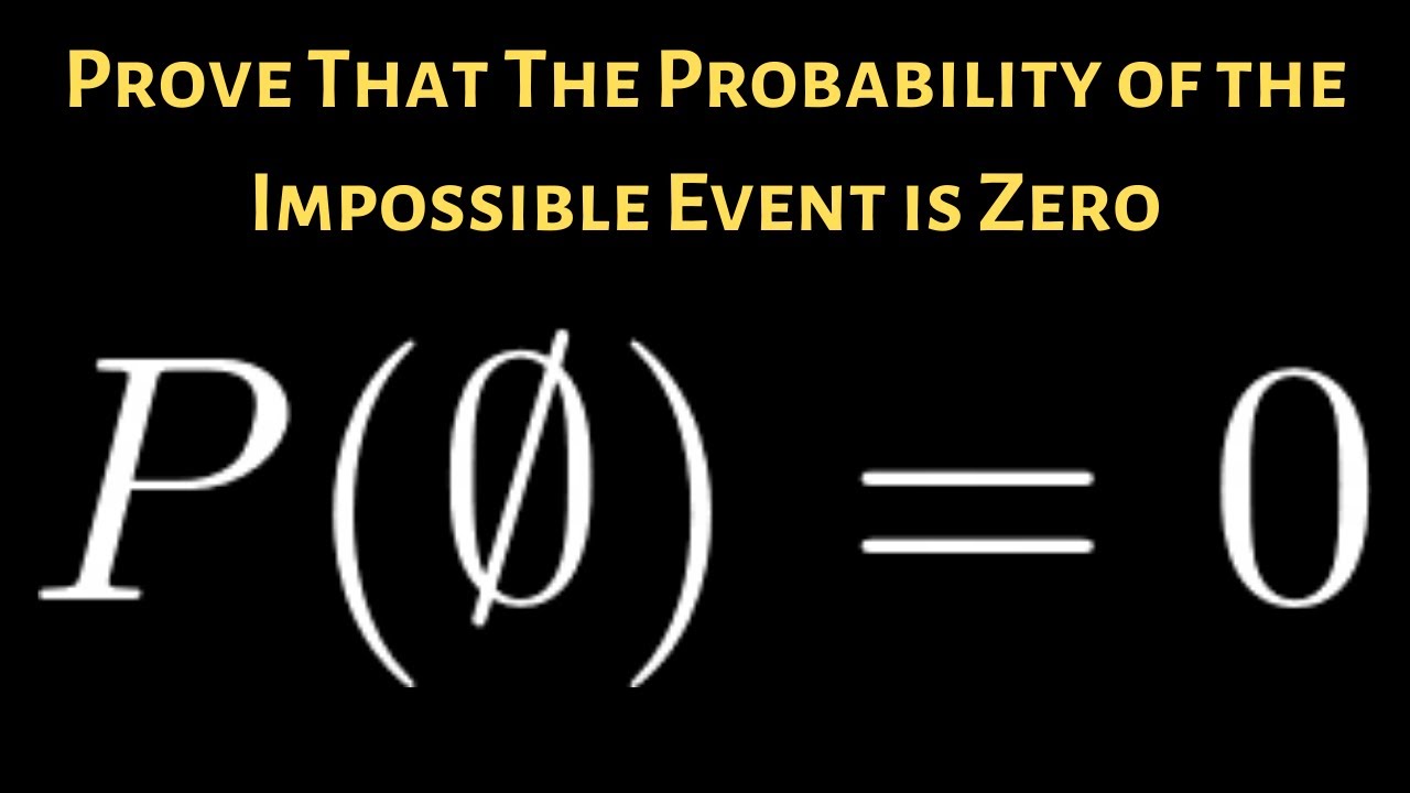 Prove that the Probability of the Impossible Event is Zero