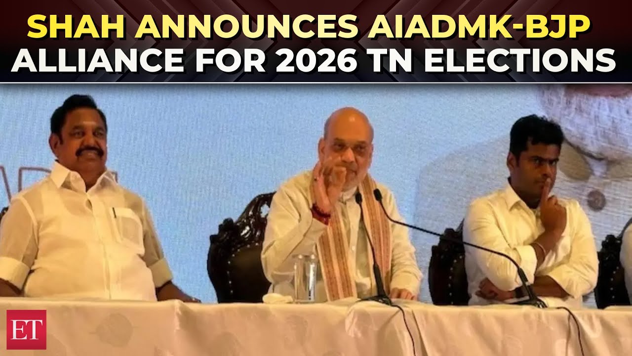 Amit Shah announces AIADMK-BJP alliance for 2026 Tamil Nadu Assembly Elections