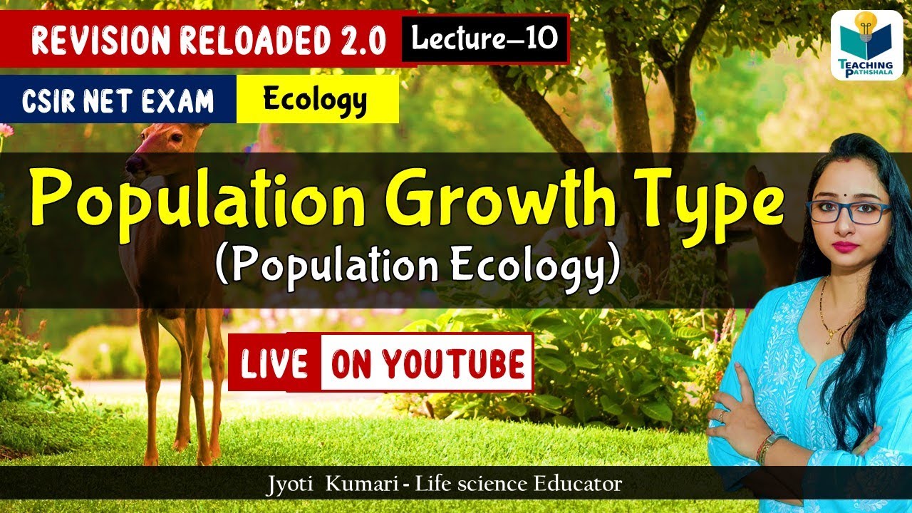 Population Growth Type-Population Ecology | CSIR NET 2024 | Lecture 10 | Revision Reloaded 2.0