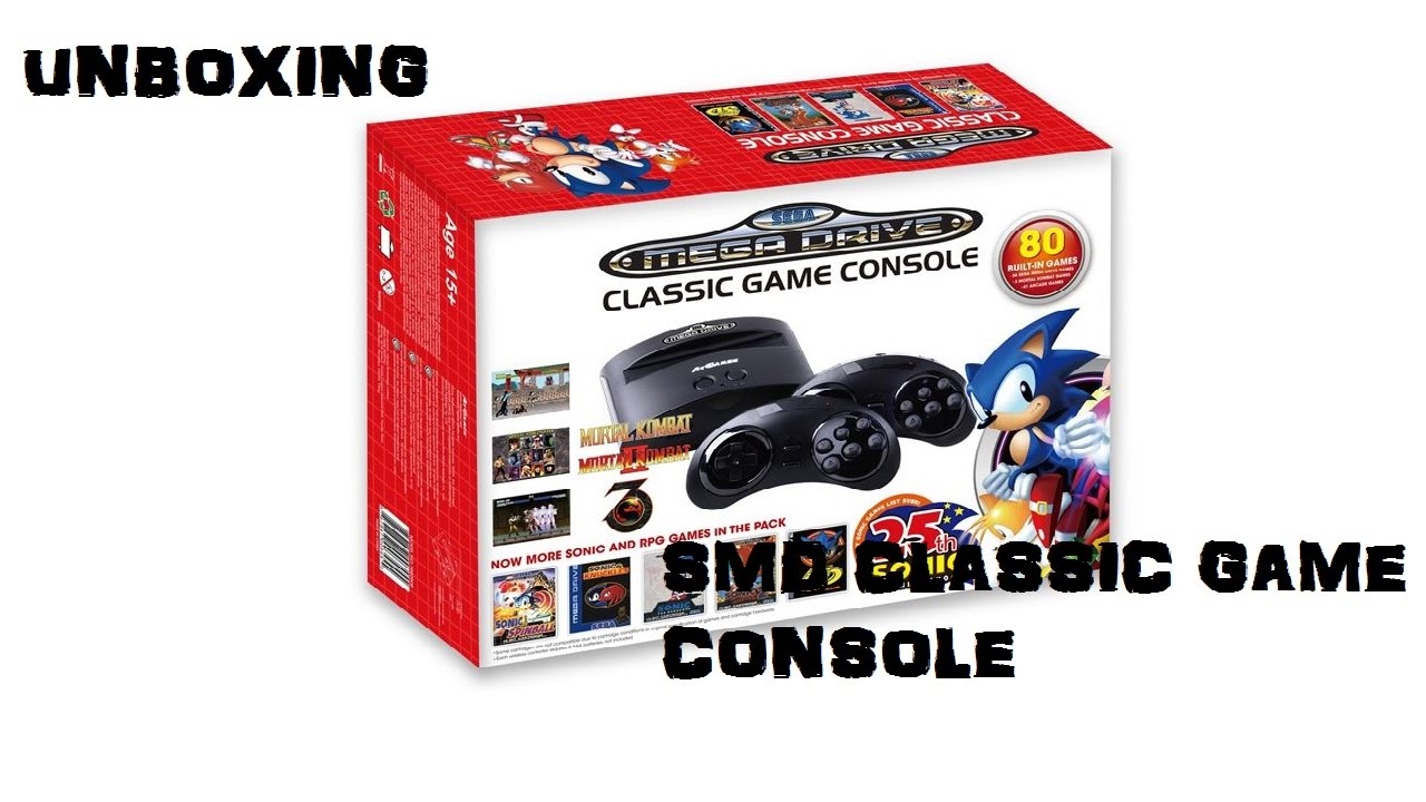 Unboxing Sega Mega Drive classic game console