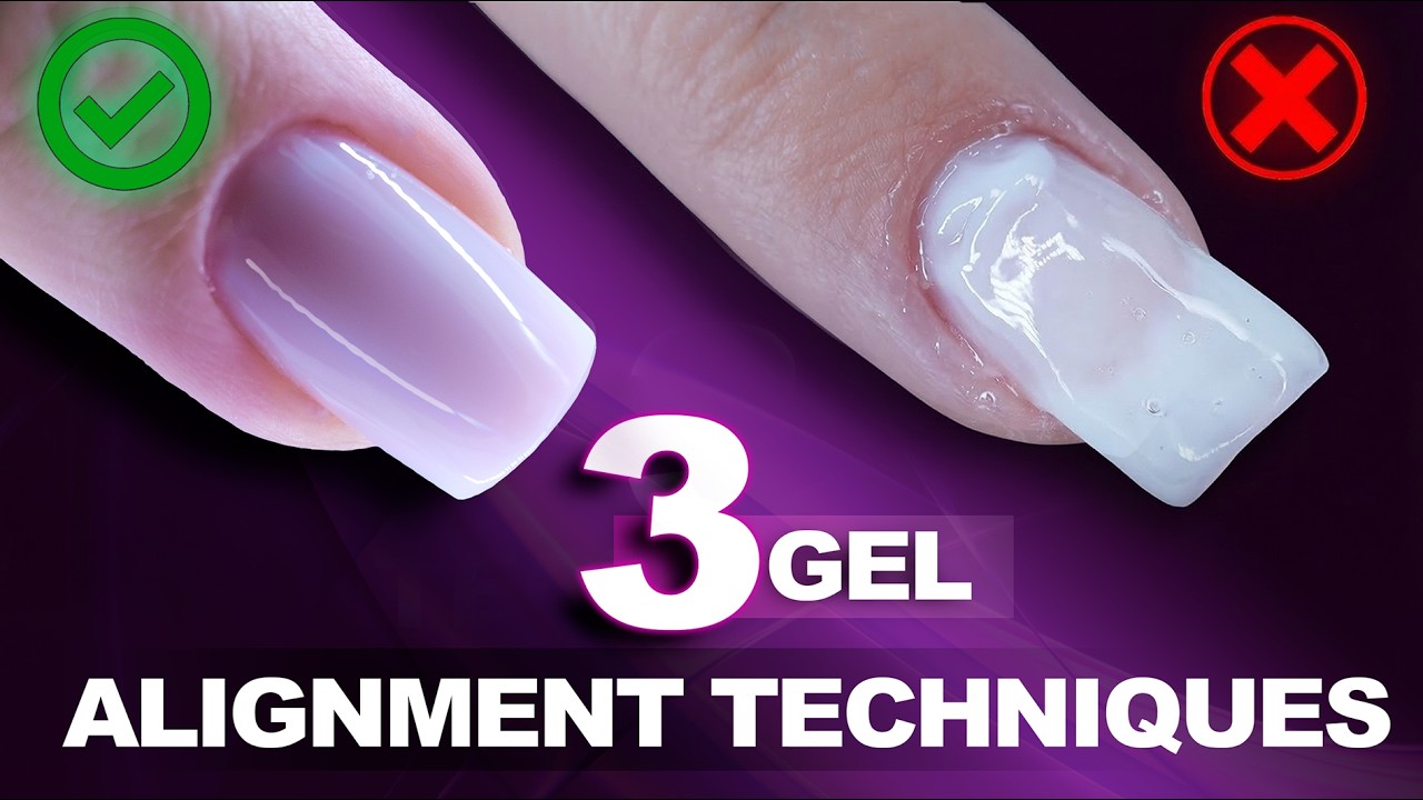 ❌STOP Aligning Nails Like That  Let Me Teach You - 3 Gel Alignment Techniques - Gel brushes