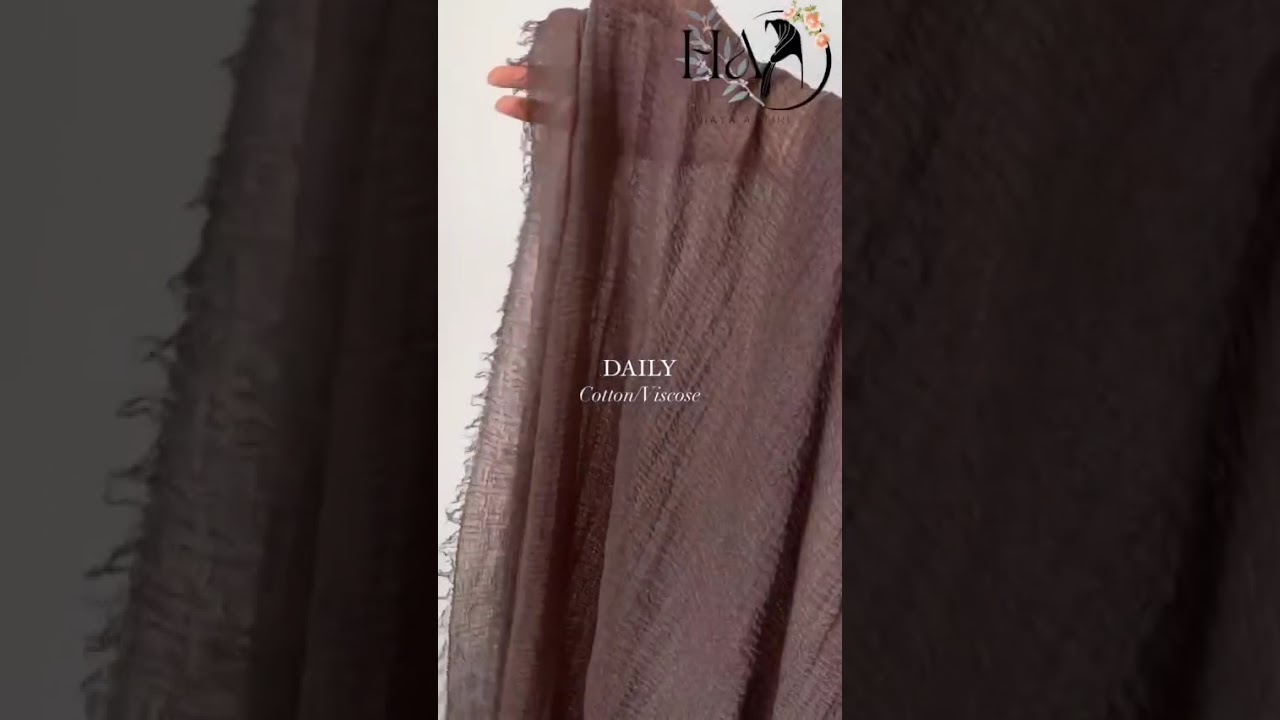 Soft cotton/viscose blend scarf