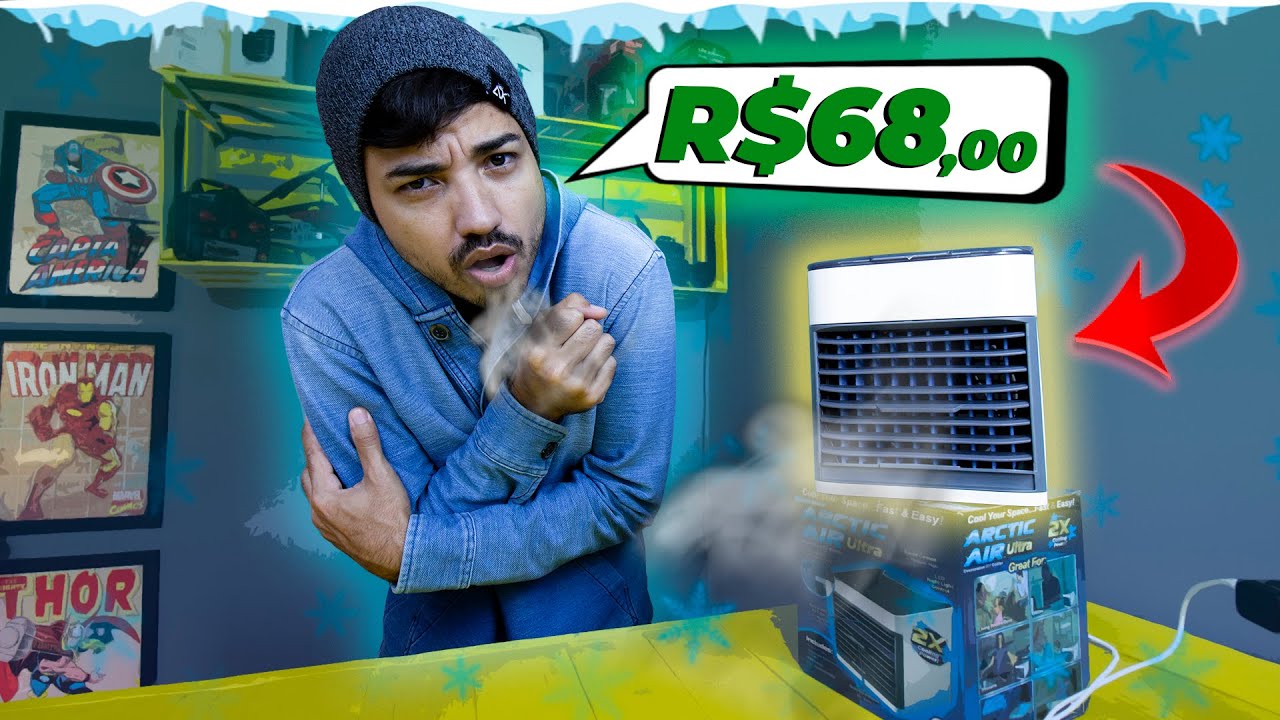 MINI AR CONDICIONADO USB PORTÁTIL VALE À PENA? | Unboxing + Teste Arctic Air Ultra da Shopee