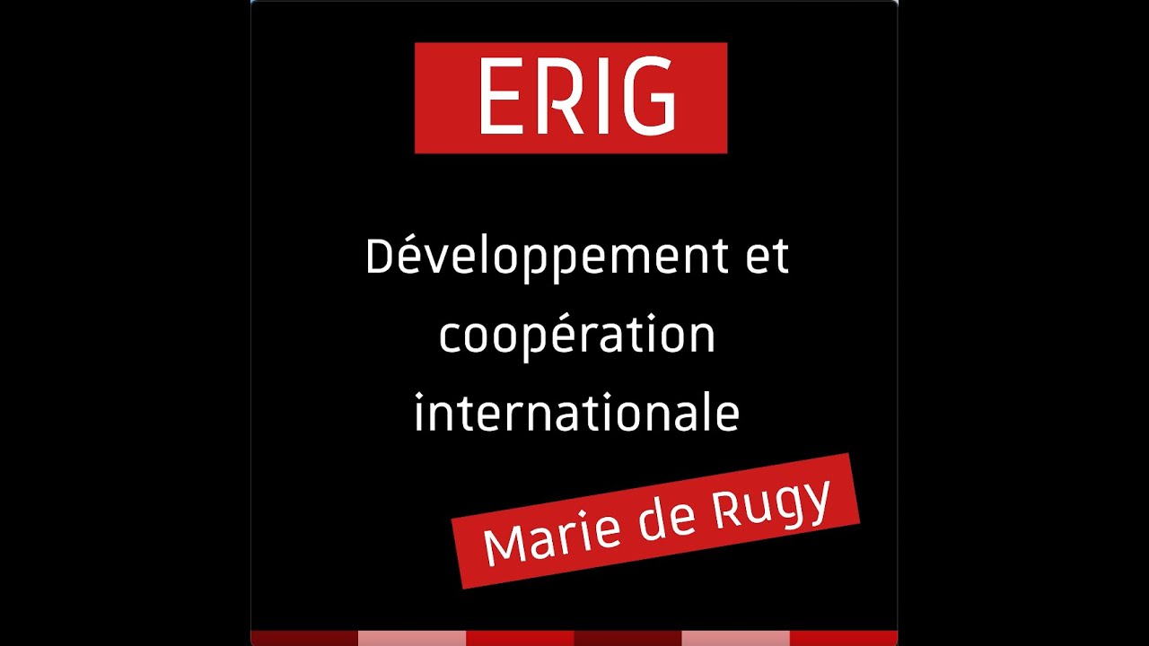 Master Développement et coopération internationale