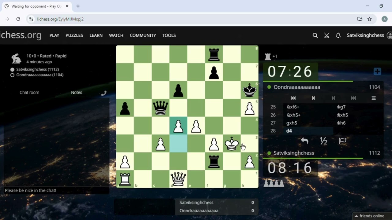 Abhinav Chess Episode 1 | Rapid | Watch My Rating Explode | Lichess.org