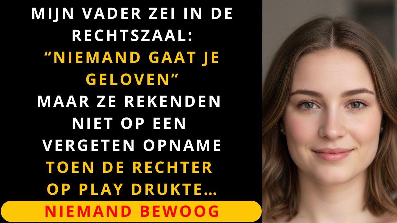 Mijn vader zei in de rechtszaal: ‘Niemand gaat je geloven’ — tot de opname van de babyfoon…