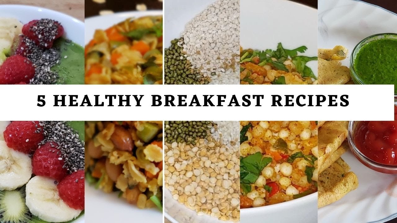 5 Healthy Breakfast Recipes | Monday To Friday Quick Breakfast Recipes | Let's Cook For Us