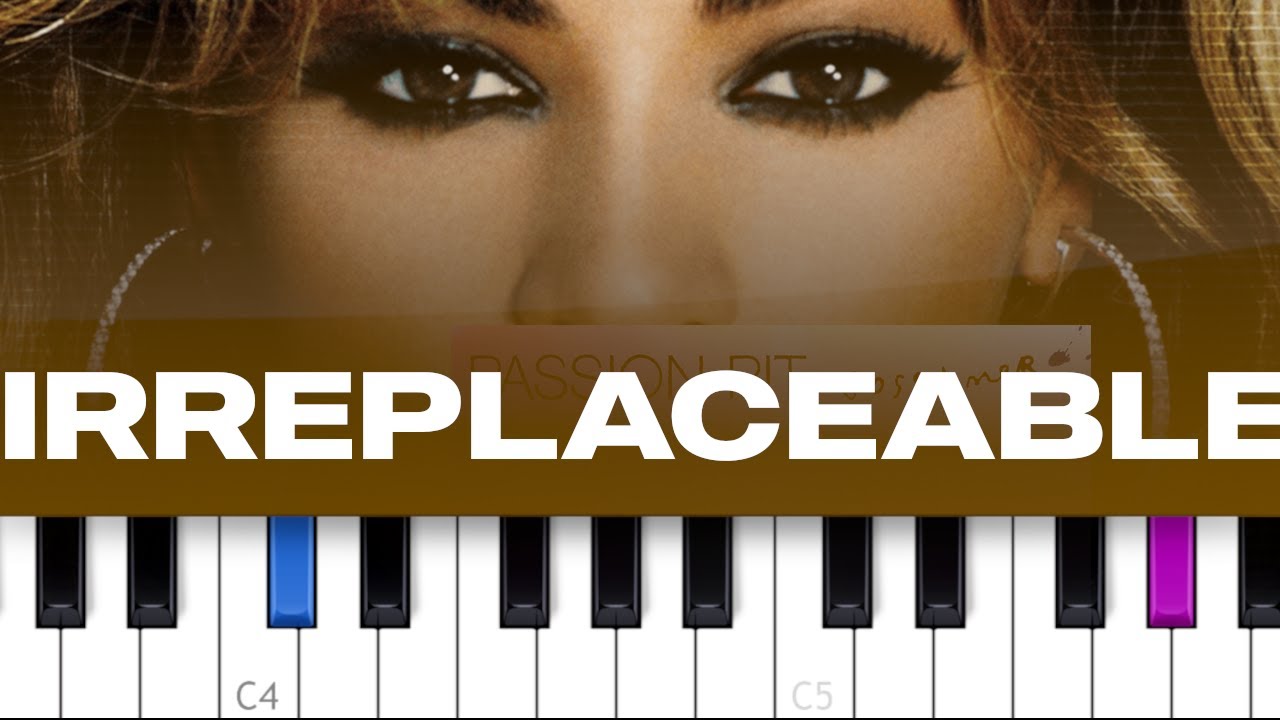Beyoncé - Irreplaceable (piano tutorial)