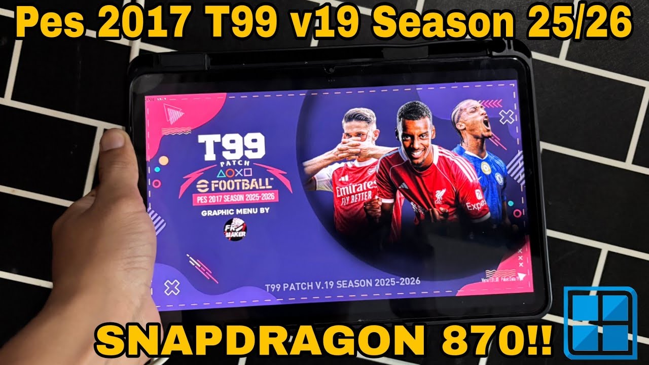 (FREE) Tutorial Lengkap Cara Pasang PES 2017 T99 V19 Season 25/26 di Winlator, PC & Laptop