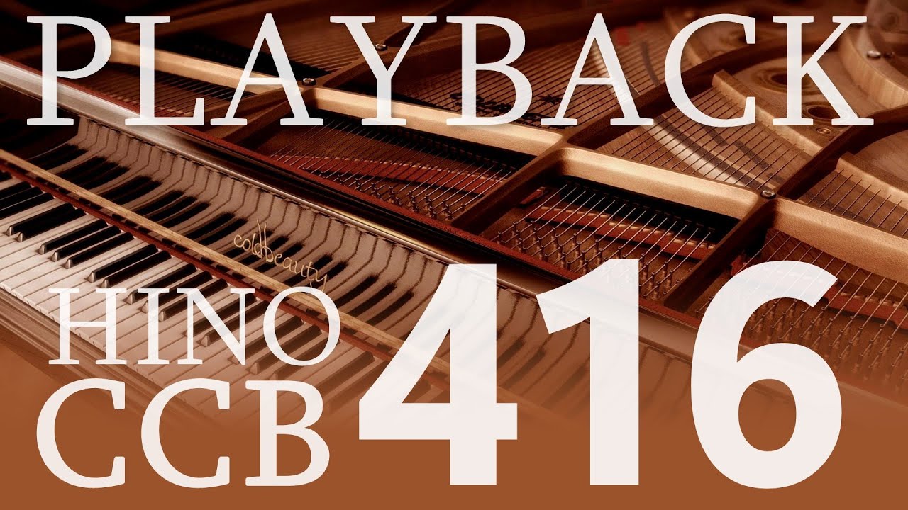 HINO 416 CCB - No Calvário... (Playback Piano e Cello)