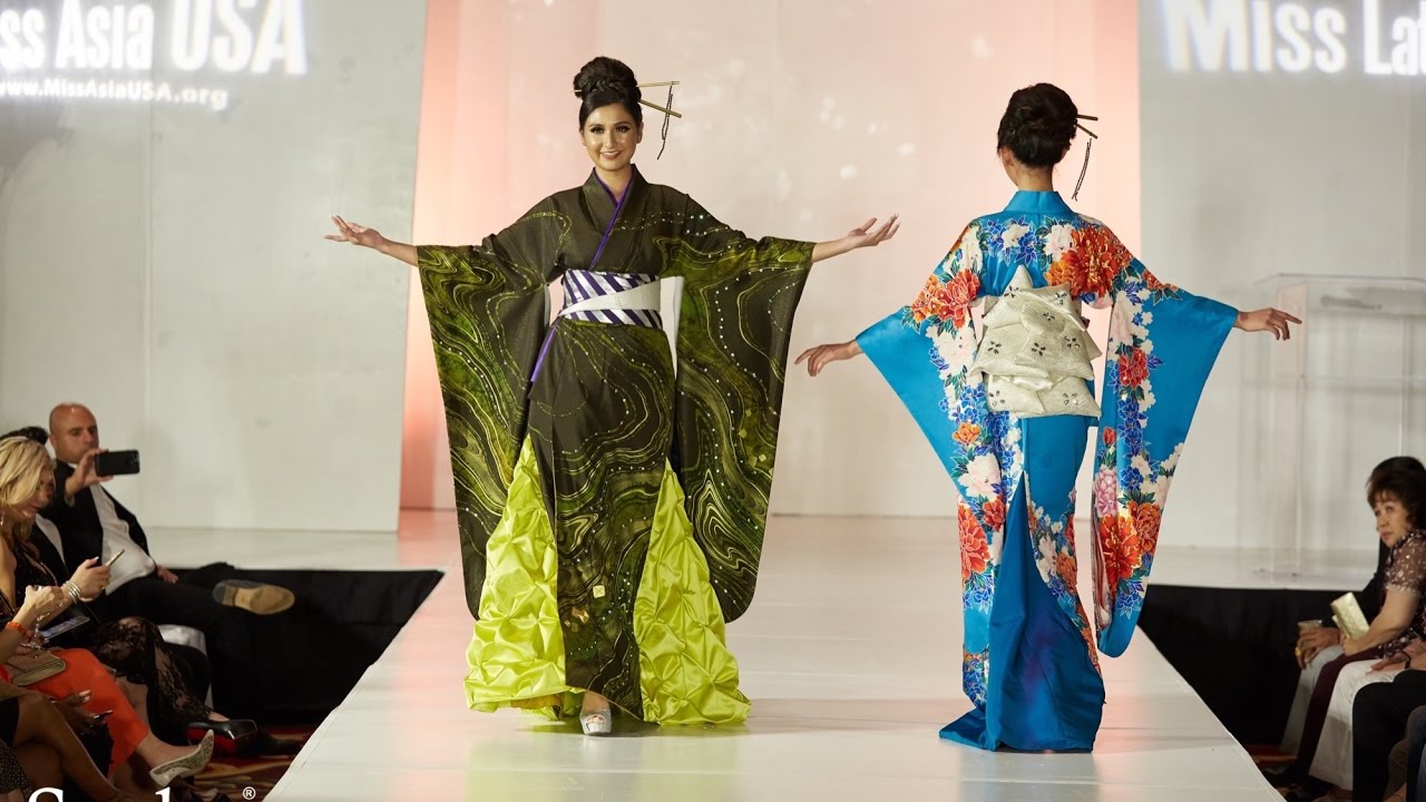 Exquisite Kimono Dress Fashion Show in Los Angeles