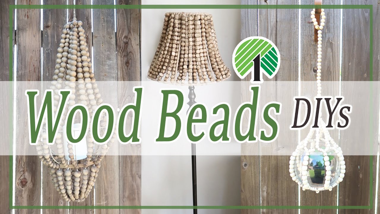 NEW! EASY WOOD BEADS DIYs Indoor / Outdoor