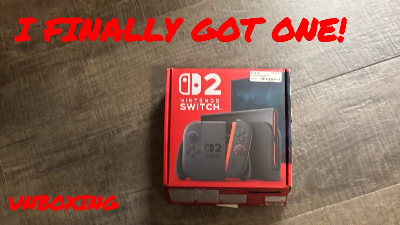 I FINALLY GOT A NINTENDO SWITCH 2!!! (Unboxing video)