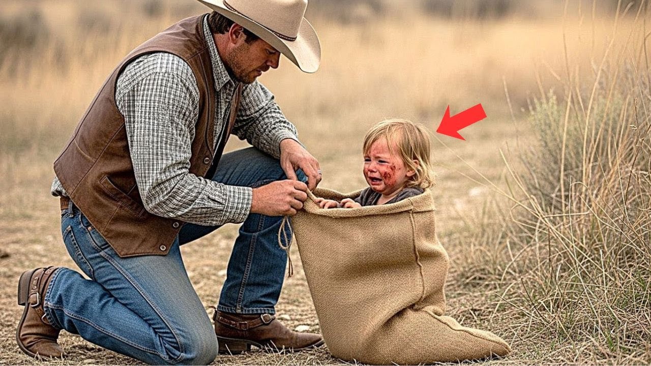« Ils abandonnent un bébé dans un sac pour mourir — un cowboy entend une petite voix dire : “Mama…”