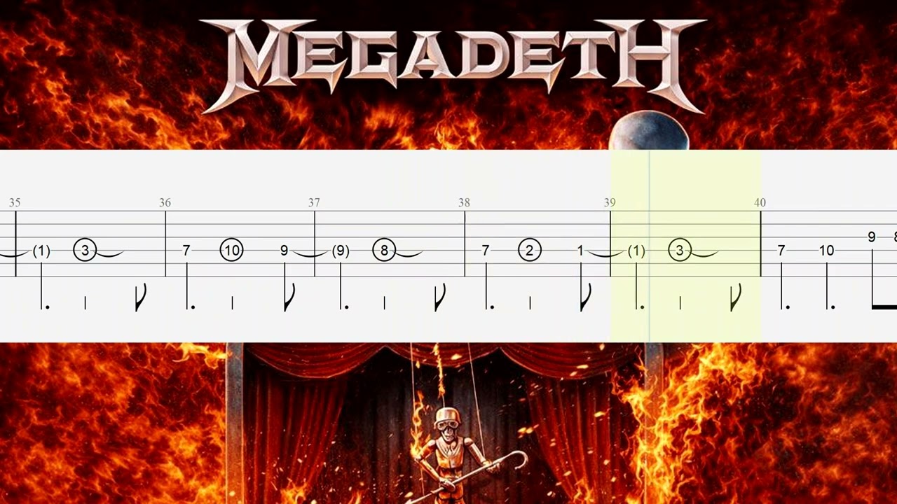 MEGADETH - Another Bad Day (Guitar Cover + TAB) +Download Guitar Pro / PDF
