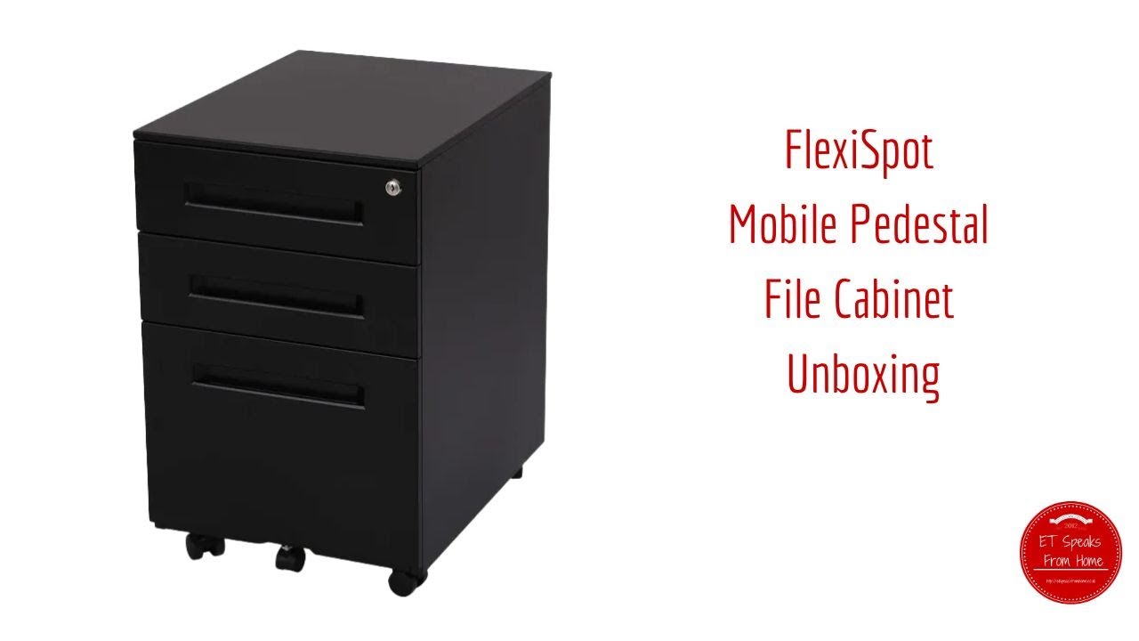 FlexiSpot Mobile Pedestal File Cabinet Unboxing