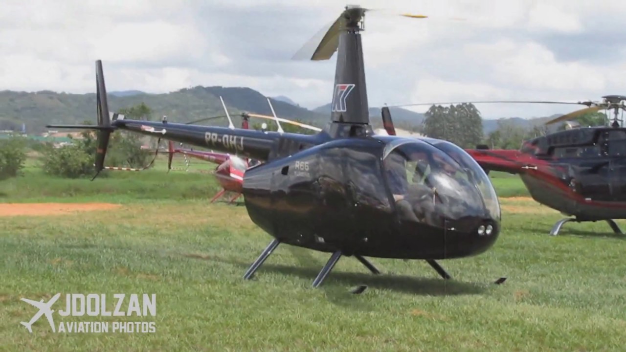 [HD] Acionamento e Decolagem Robinson R66 Turbine (PP-OHJ)