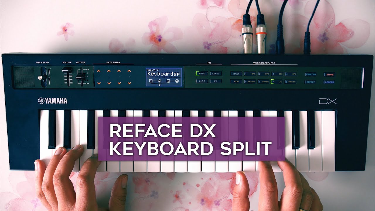 How to create a keyboard split on the Reface DX using key scaling