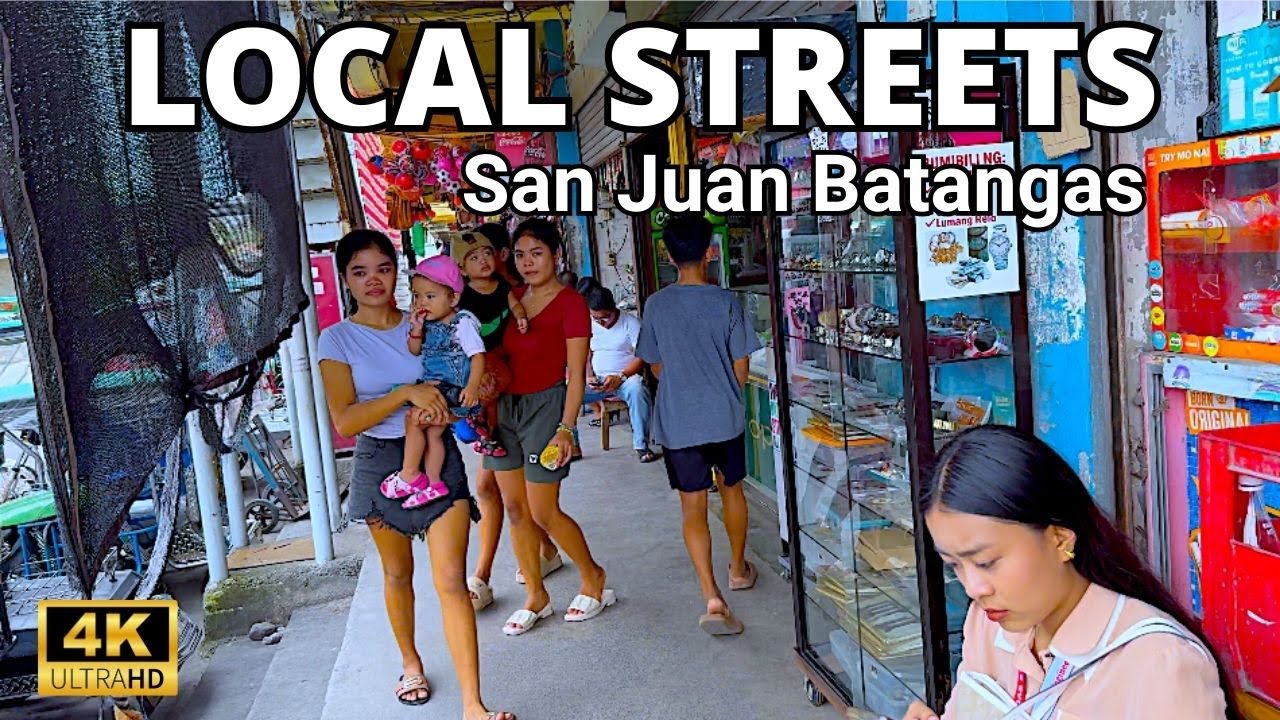 Exploring Local Scenes in the Town of San Juan Batangas, Philippines [4K]