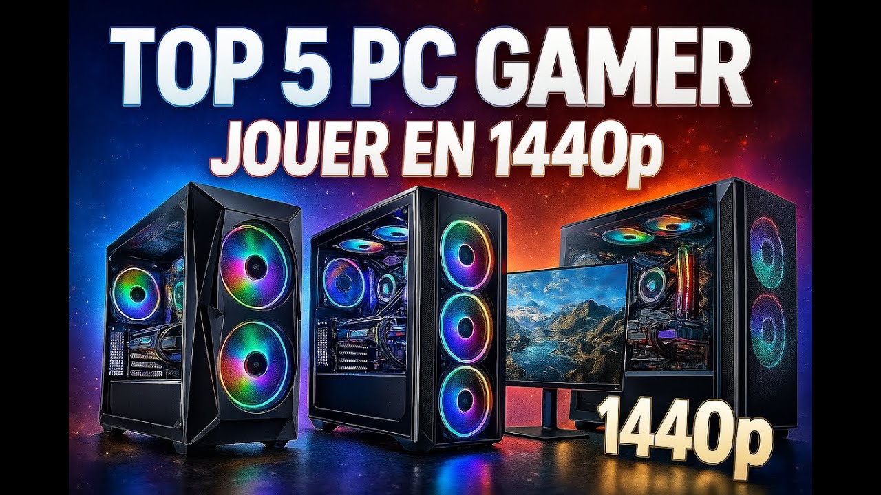 TOP 5 PC GAMER pour jouer en 1440P 2025
