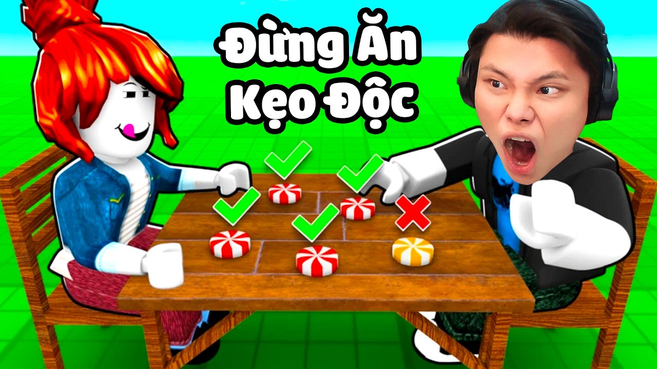 [ROBLOX] ĐỪNG ĂN KẸO ĐỘC CỦA BẠN BÈ❌🤢🍭JAYGRAY THỬ THÁCH TRÒ CHƠI OBBY KẸO TROLL THUỐC ĐỘC SIÊU HÀI
