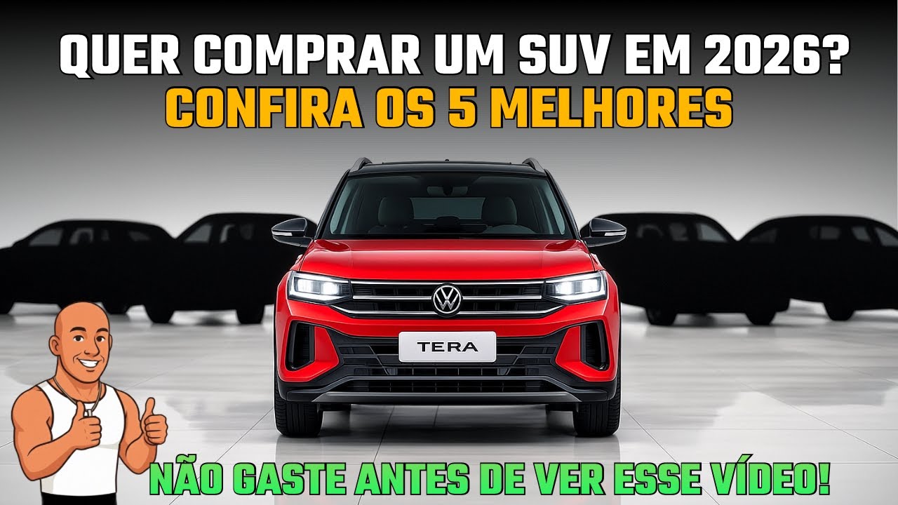 TOP 5 SUVs que REALMENTE VALEM A PENA em 2026! (Do mais barato ao mais completo)
