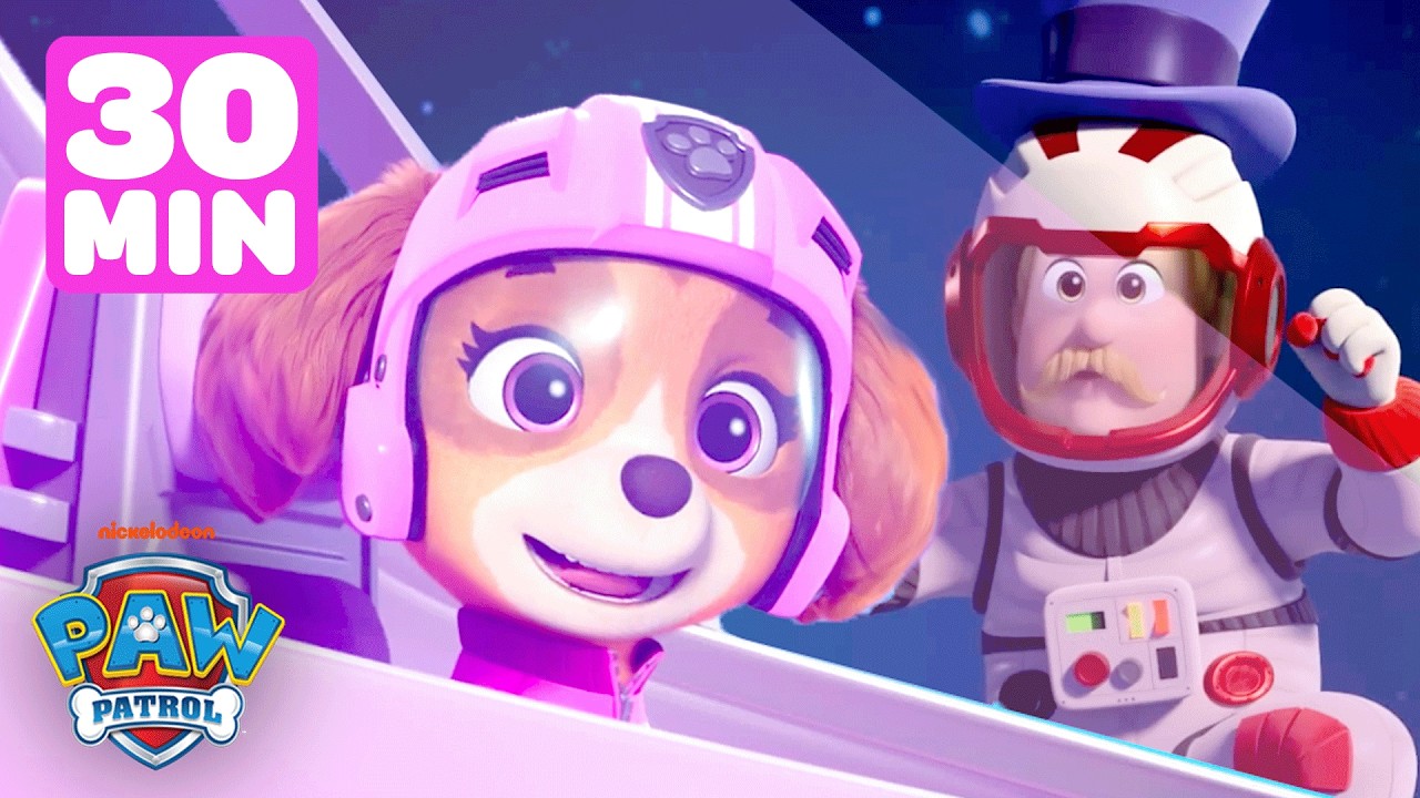 PAW Patrol Outer Space Rescue Missions! 🪐👩‍🚀 w/ Skye | 30 Minutes | Shimmer and Shine