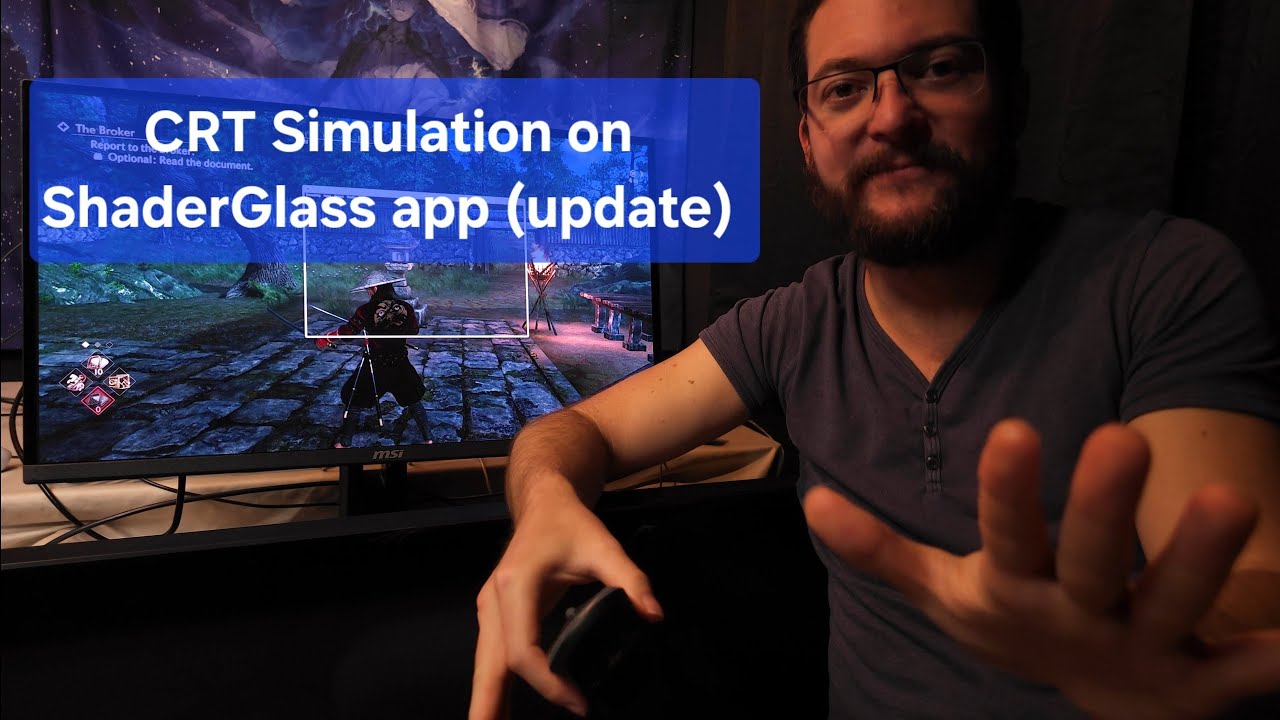 CRT simulation keeps getting better. ShaderGlass app and channel update.