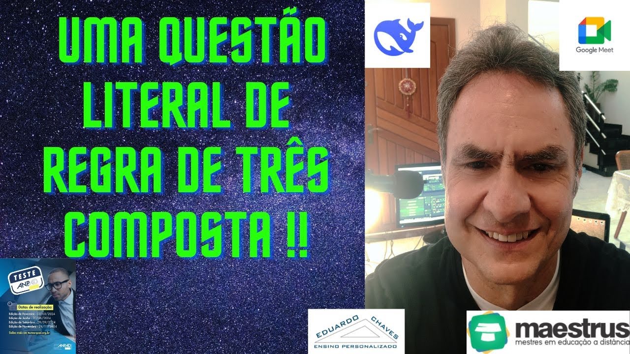 Teste ANPAD 2025 e Concursos - Regra de três composta - Questão literal
