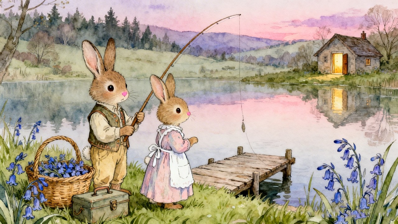 Little Moments of Love by the Lake 🤍 Peaceful Village Ambience & Gentle Storybook Music