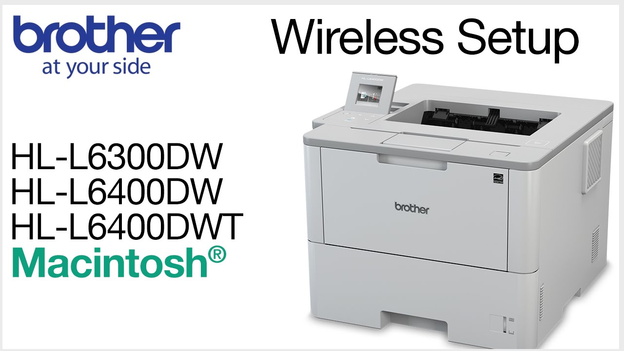 HLL6300DW HLL6400DW HLL6400DWT wireless - Macintosh® installation