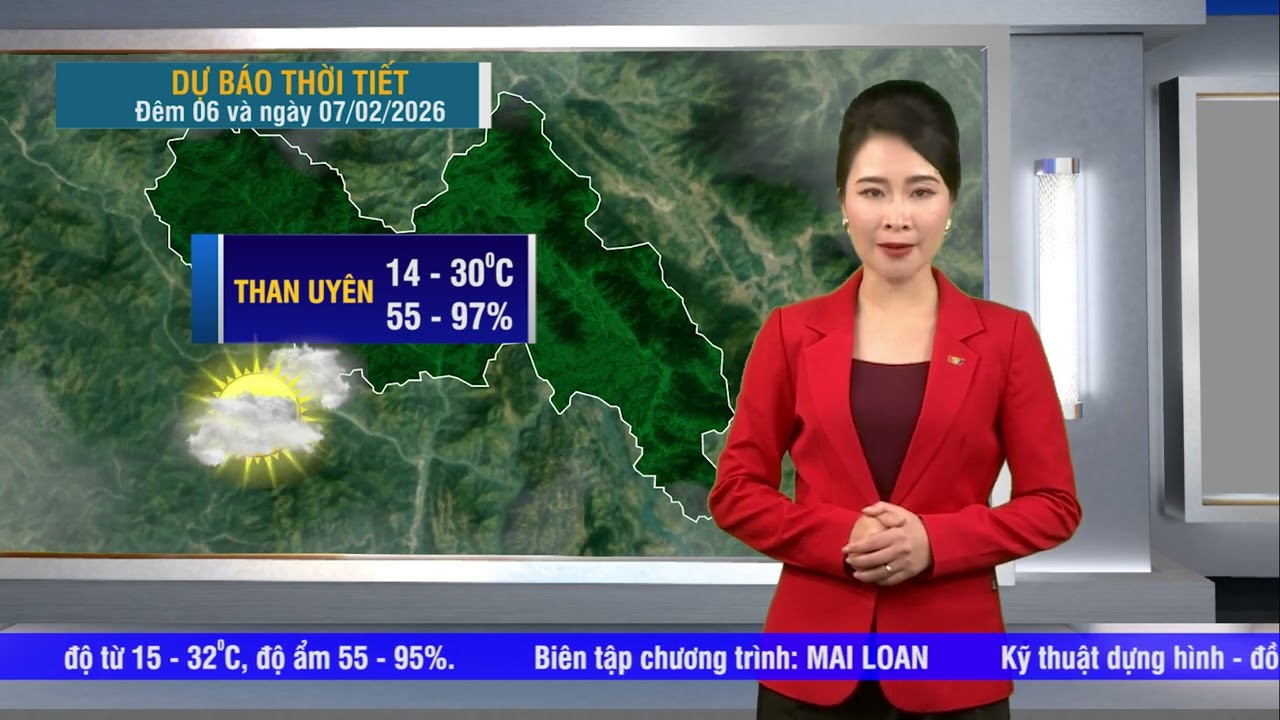 Dự báo thời tiết Lai Châu, ngày 07/02/2026
