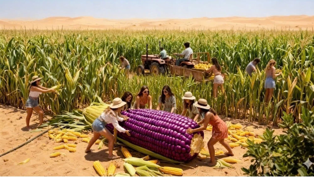 Thật Không Thể Tin Trồng Ngô Ở Sa Mạc Sahara Lại Bội Thu Đến Vậy!
