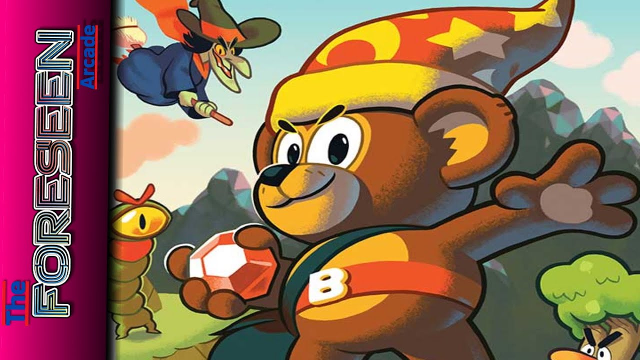 Bentley Bear's Crystal Quest - Atari 7800 Gameplay
