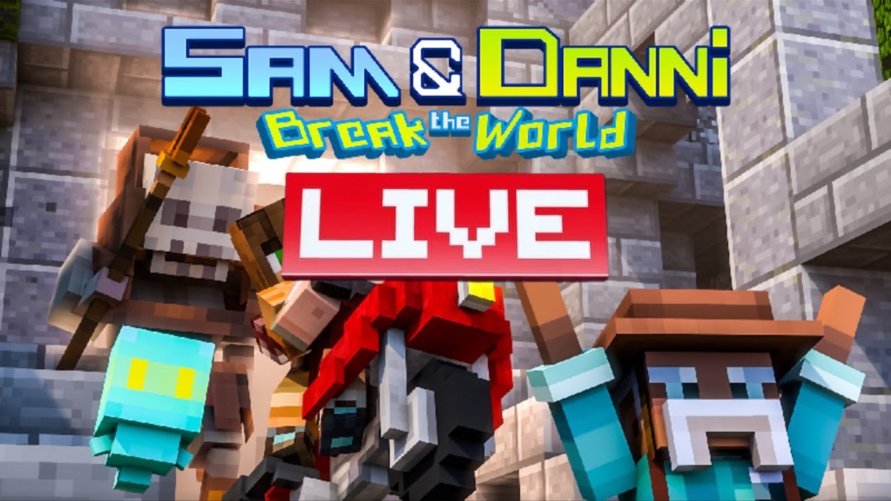 Minecraft Live Playing Sam And Danni Break The World On iPad
