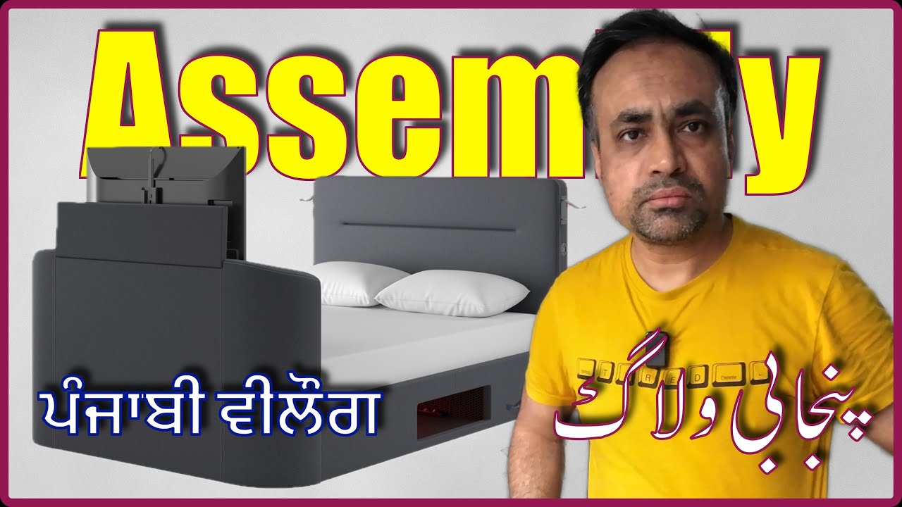 How to Assemble a Gaming Bed | Re-charge Gaming Ottoman TV Bed | muzaffar teja | Punjabi Vlogger
