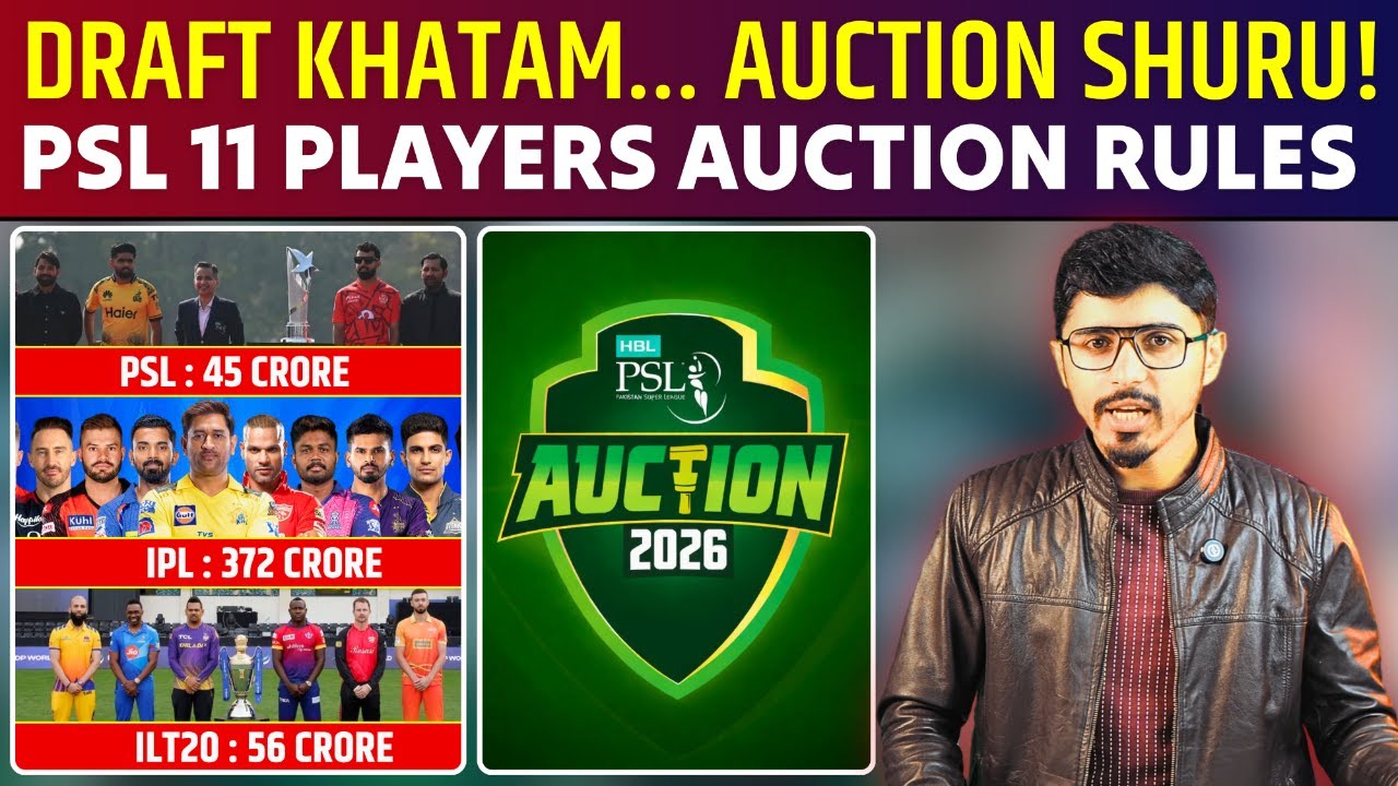 PCB&rsquo;s Bold Move  PSL Switches to Auction, Franchise Purse Raised to $1.6M