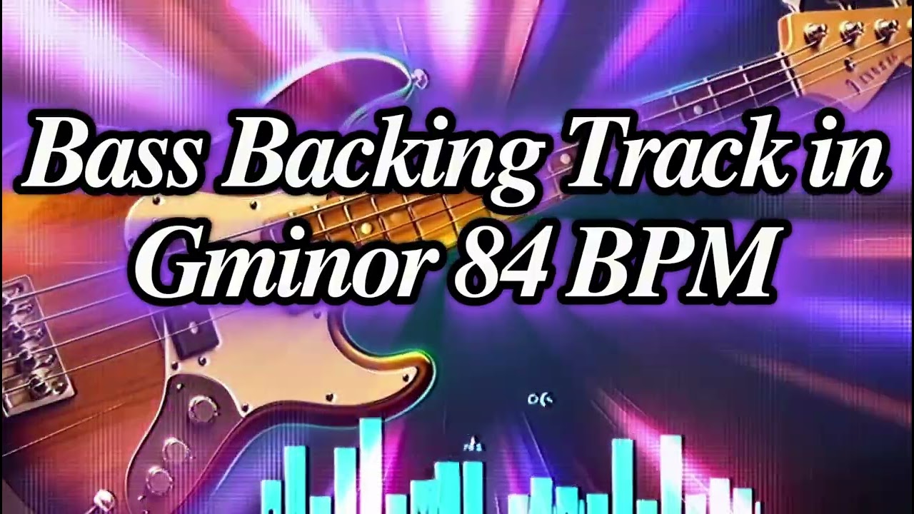 Bass Backing Track in G minor 84 BPM #backingtrack #bassguitar