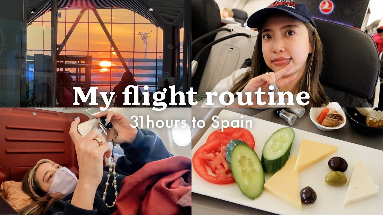 【フライトルーティン】31時間の機内&乗り継ぎの様子✈️機内食/手荷物/トランジット