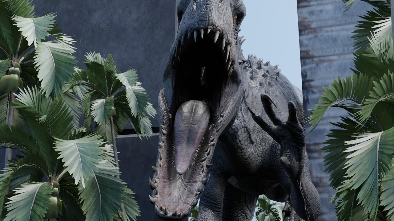 The Indominus Rex Escapes the Paddock/ Scene Remake