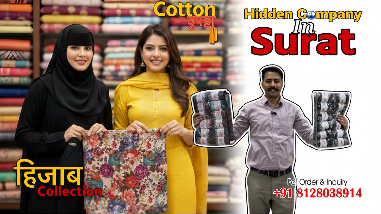Surat की Hidden कंपनी जहाँ ₹5 सें दुपट्टा और ₹25 सें हिजाब मिल जाएगा ~ श्री सालासर क्रिएशन ~ COD 